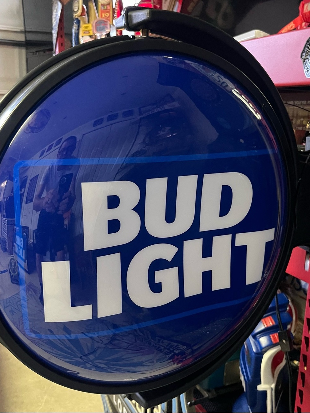 Bud Light Rotating Wall Sign - Beer Sign